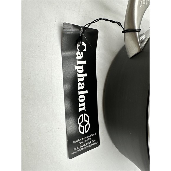 Calphalon Contemporary 3qt Hard-Anodized Nonstick Cookware Saute Pan & Lid -New - Picture 2 of 9